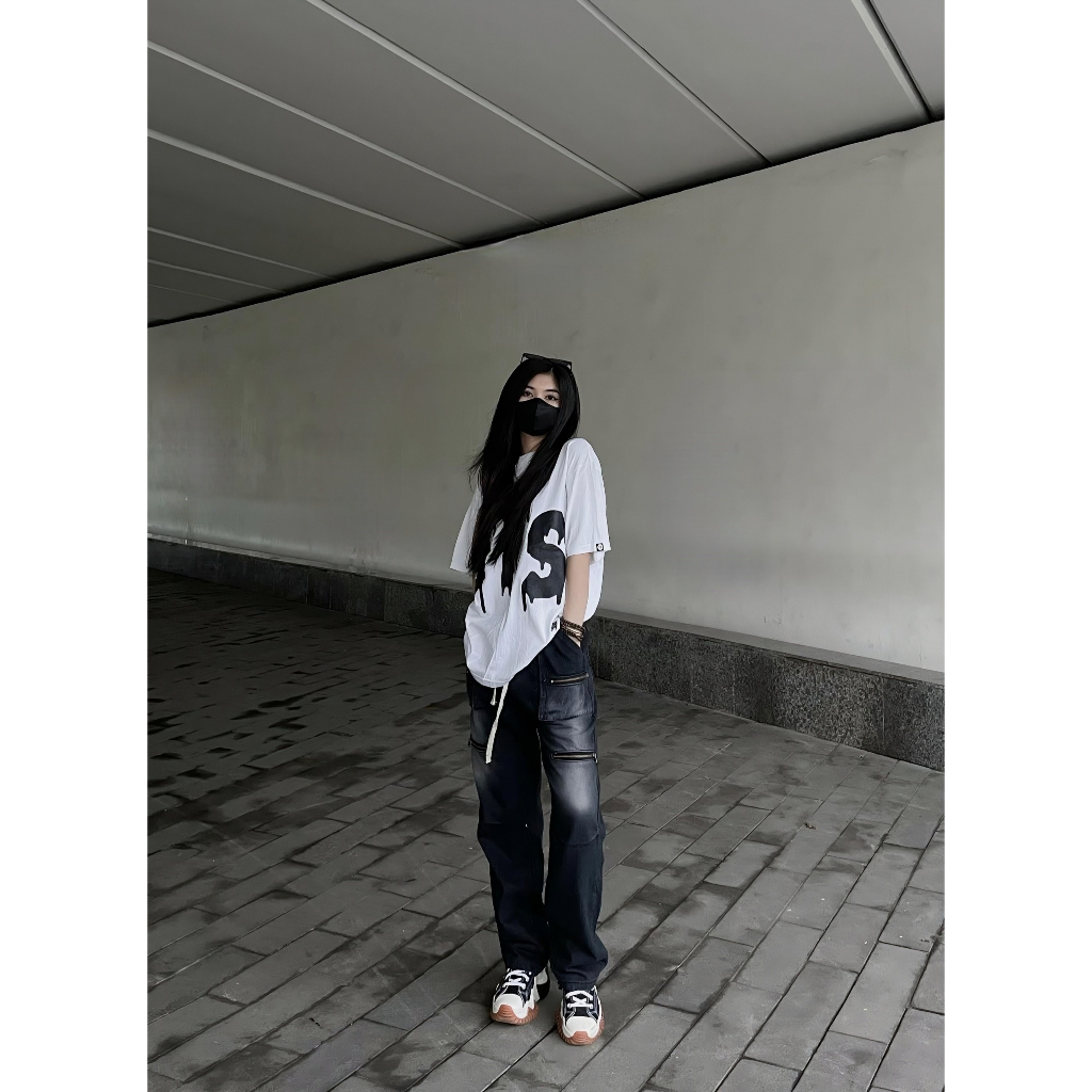 Quần jean túi zip wash 2 màu  - OTIS CLUB