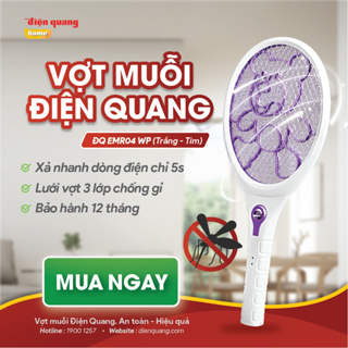 Vợt muỗi cao cấp Điện Quang, chống giật an toàn, xả nhanh dòng điện 5s