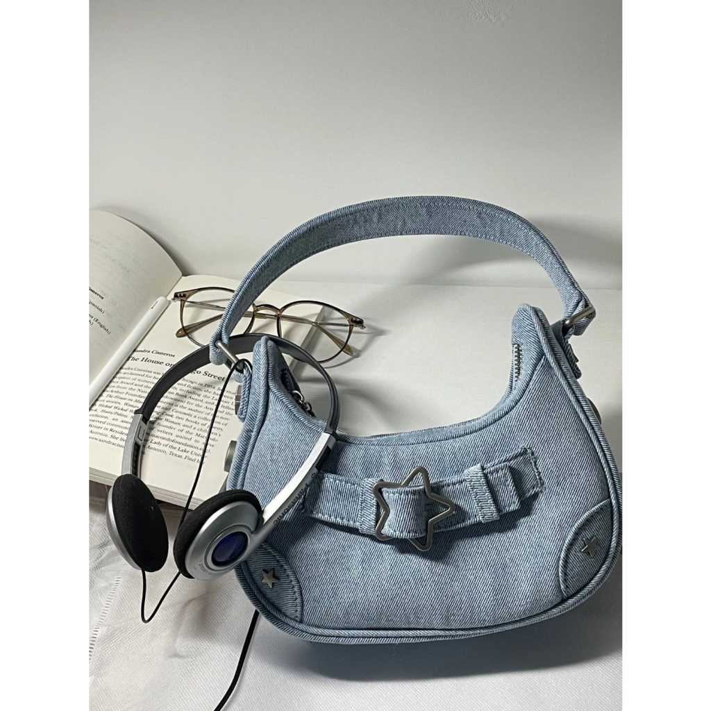 Túi xách đeo vai denim 23MG10T-21 | migooshop