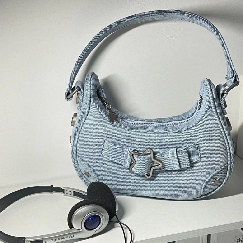 Túi xách đeo vai denim 23MG10T-21 | migooshop