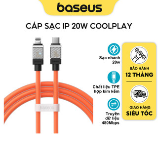 Dây Cáp Sạc Nhanh 20W Baseus CoolPlay Cáp silicon Siêu bền dùng cho Xsm 11 12 13 14Pro max...