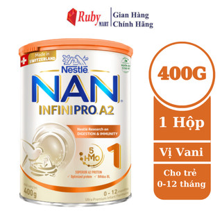 Sữa bột nestlé nan infinipro a2 400g nhập khẩu nguyên lon từ thụy sỹ