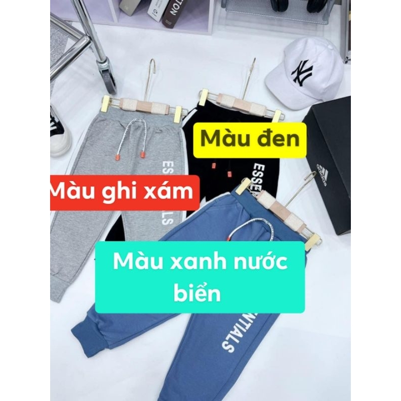 Quần dài nỉ da cá cho bé trai và bé gái 11-30kg