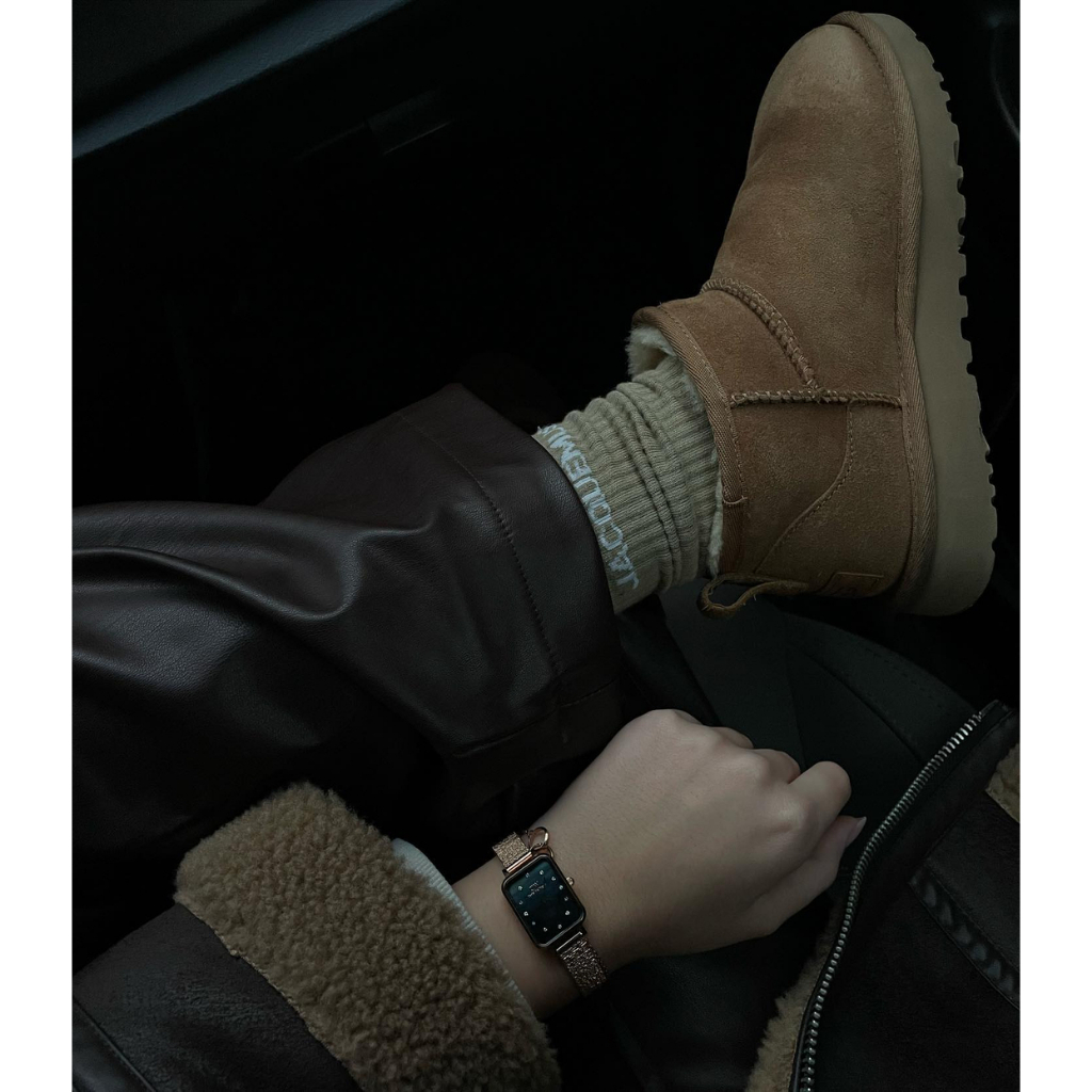 Đồng hồ Nữ Daniel Wellington Lưới - Quadro 20x26 Pressed Piano Lumine RG MOP Bl