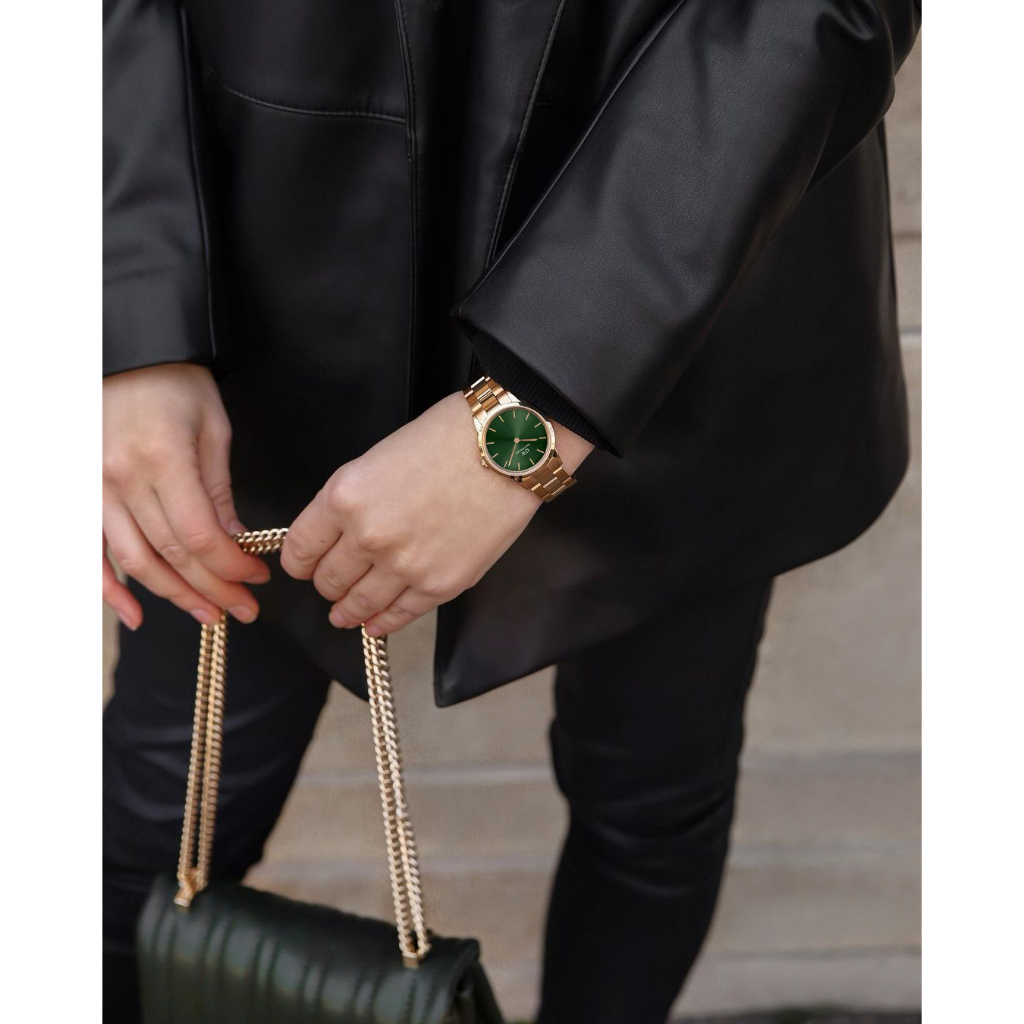 BLACK FRIDAY - Giảm 35% + VC 15% - Đồng hồ Nam Daniel Wellington dây Kim loại - Iconic Emerald 32mm DW00100420