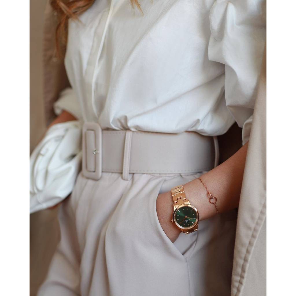 BLACK FRIDAY - Giảm 35% + VC 15% - Đồng hồ Nam Daniel Wellington dây Kim loại - Iconic Emerald 32mm DW00100420