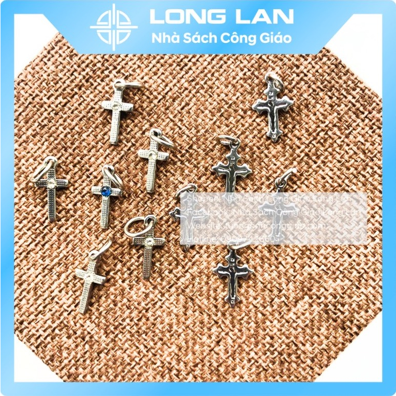 MẶT THÁNH GIÁ INOX NHÍ 1X1,5CM-QUÀ TẶNG CÔNG GIÁO