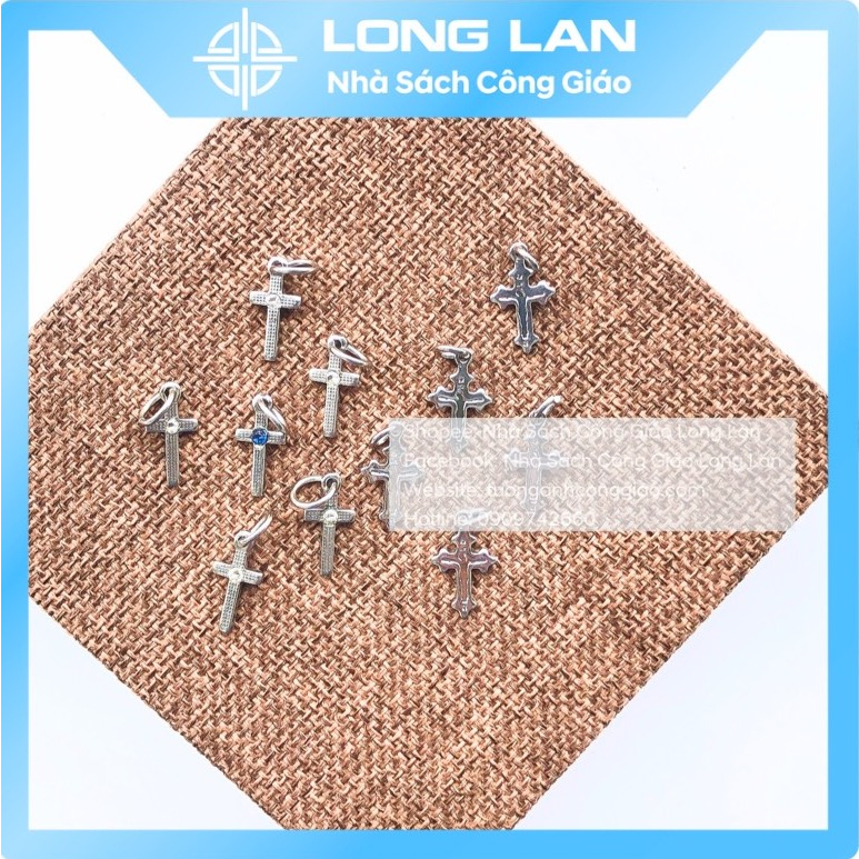 MẶT THÁNH GIÁ INOX NHÍ 1X1,5CM-QUÀ TẶNG CÔNG GIÁO