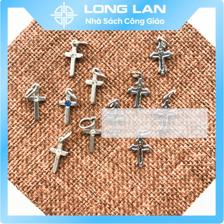 MẶT THÁNH GIÁ INOX NHÍ 1X1,5CM-QUÀ TẶNG CÔNG GIÁO