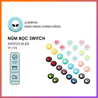 Núm bọc tay cầm switch oled / v2 / lite hình chân mèo