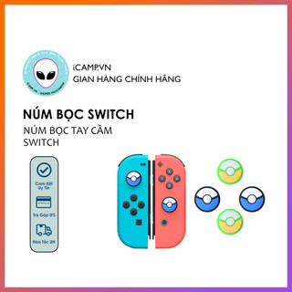 Núm bọc tay cầm pokeball cho switch oled / v2 / lite
