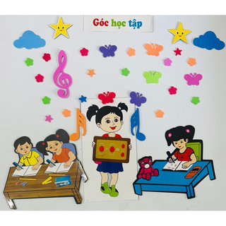 Tranh góc mầm non trang trí dán tường