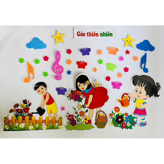 Tranh góc mầm non trang trí dán tường