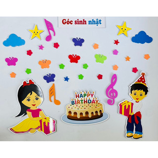 Tranh góc mầm non trang trí dán tường