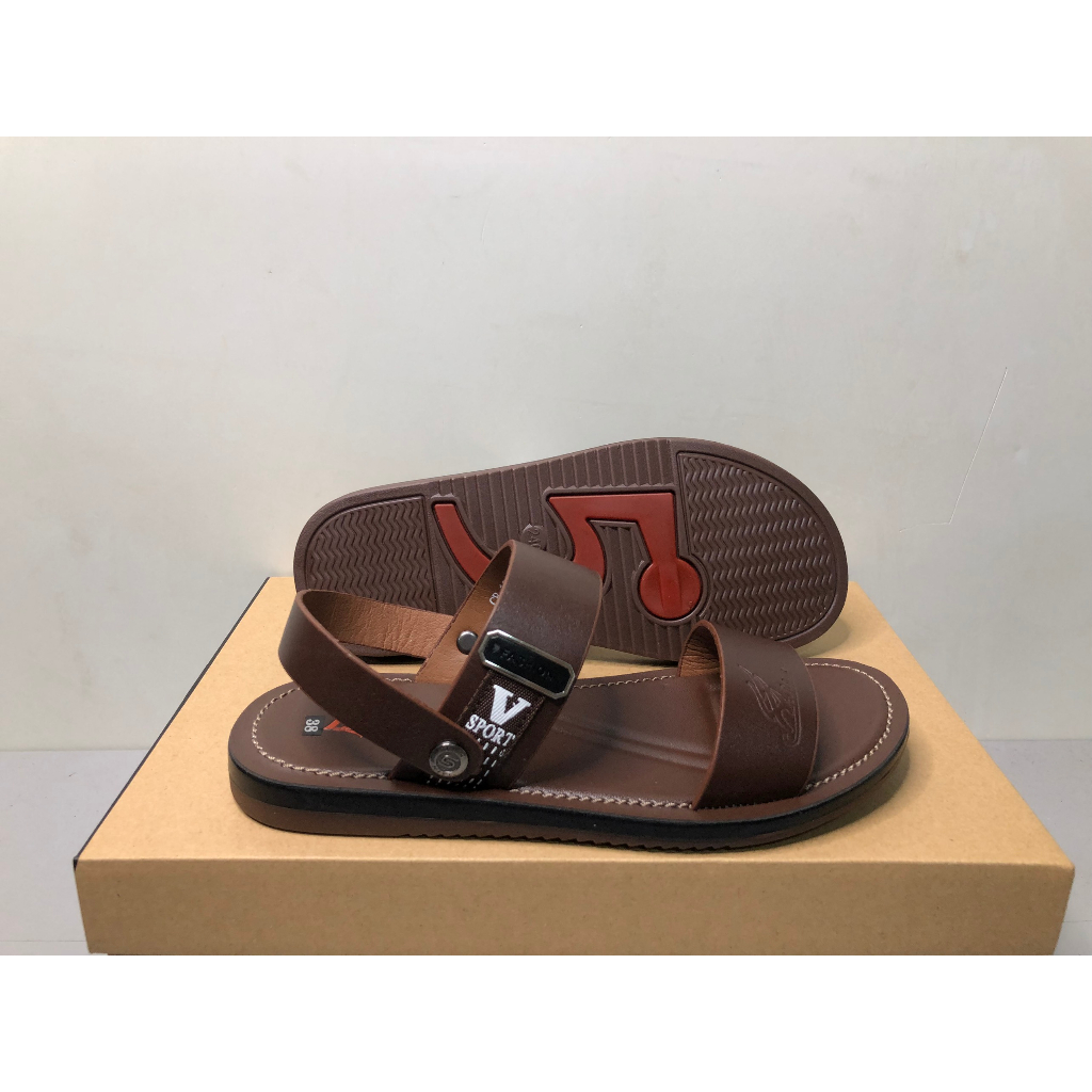 Dép Da Nam Cao Cấp Da Xịn - Sandal Nam Da Bò Đế Khâu, Dép Quai Hậu Phong Cách Cách Lịch Lãm Sang Xịn Đẹp