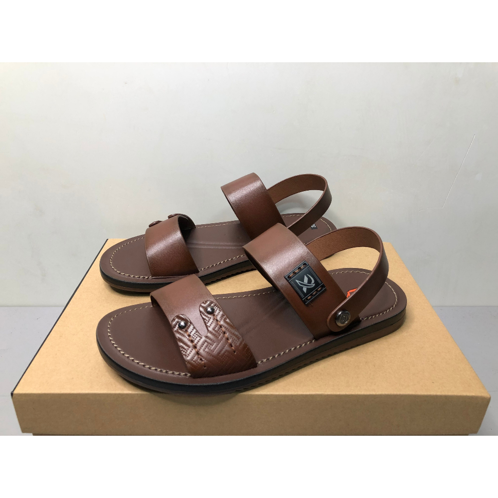 Dép Da Nam Cao Cấp Da Xịn - Sandal Nam Da Bò Đế Khâu, Dép Quai Hậu Phong Cách Cách Lịch Lãm Sang Xịn Đẹp