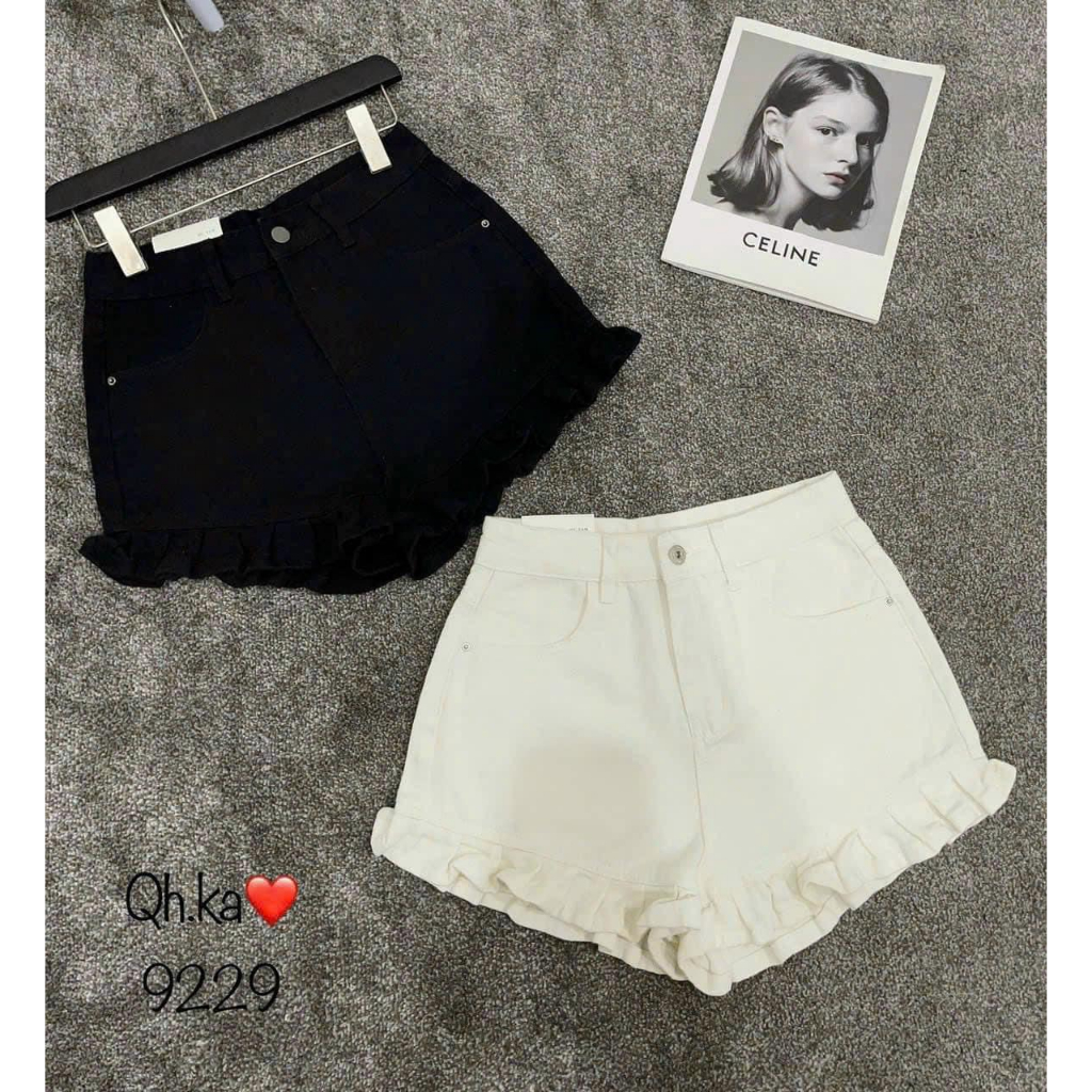 Quần Short MYK Jeans - Lai Bèo Xòe sang chảnh 8 màu