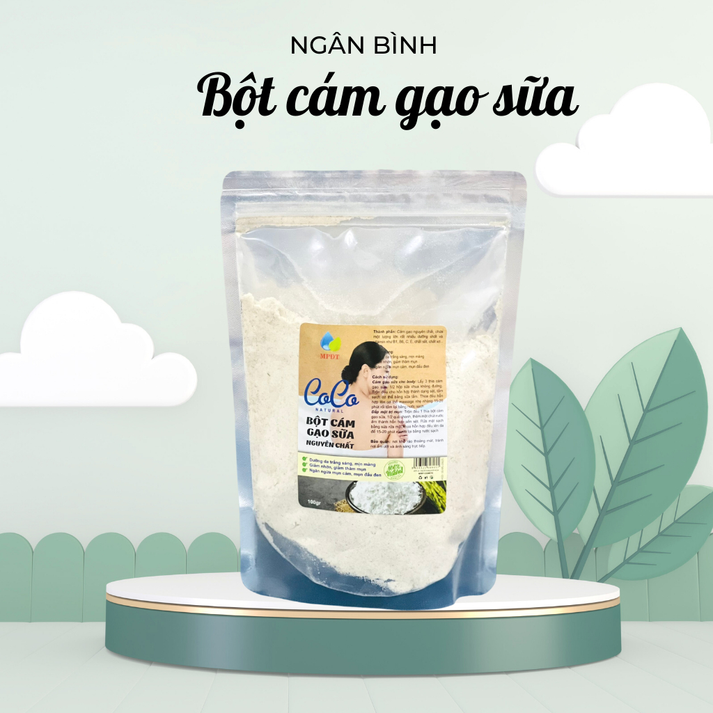 Tinh cám gạo sữa dưỡng da trắng sáng, tẩy da chết