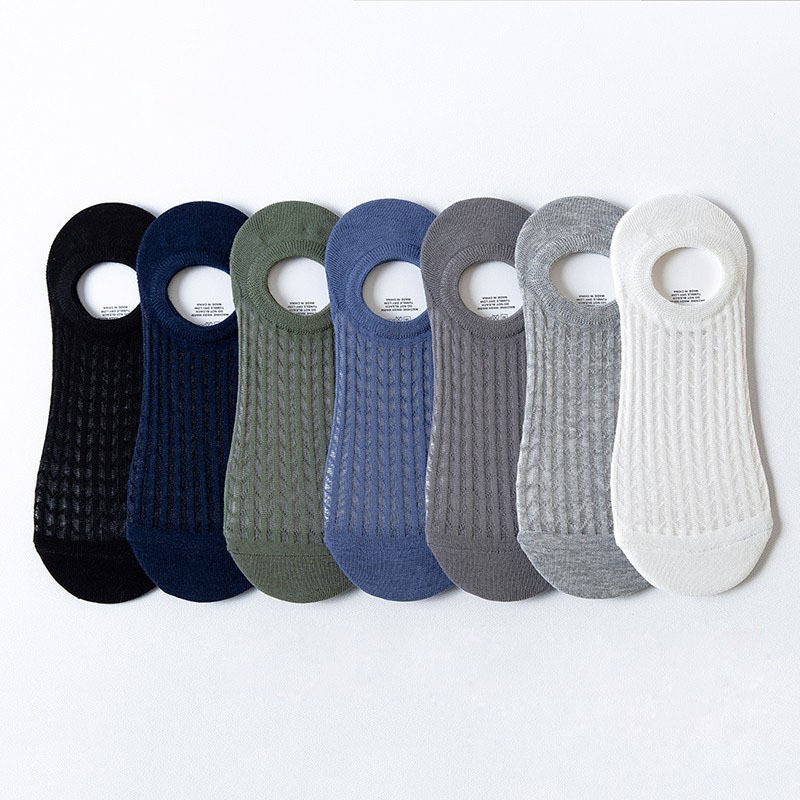 Tất Lười Nam Lưới Thoáng Khí, Thấm Hút Mồ Hôi, Tất/Vớ Nam Lưới Đi Giày Lười, Giày Thể Thao, Giày Công Sở