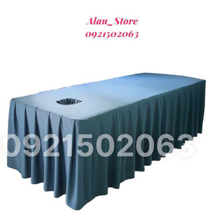 Ga giường spa/drap giường xanh cổ vịt