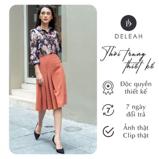 De Leah - Chân Váy A Xếp Li Lệch - Thời trang thiết kế