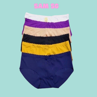 Quần lót su gân tăm không đường may đáy kháng khuẩn hàng chuẩn shop Free size từ 45kg tới 65kg