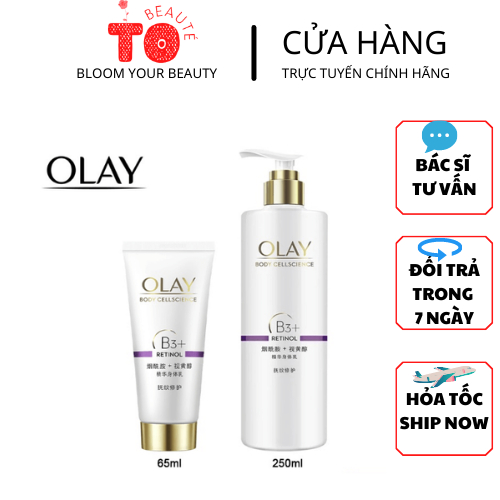 Dưỡng Thể OLAY B3 + RETINOL làm trắng da 250ml