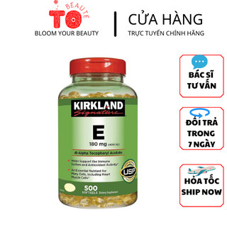 Viên uống vitamin e kirkland signature vitamin e 400 iu 500 viên