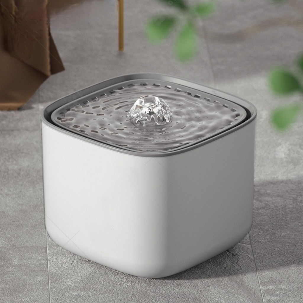 Máy uống nước tự động cho mèo có tấm lọc dung tích 3L, Máy lọc nước cho thú cưng có nút điều chỉnh cường độ bơm nước