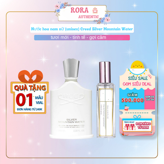 Nước hoa Creed Silver Mountain Water phong cách tươi mới