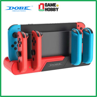 Đế sạc joy-con 6 trong 1 gắn dock nintendo switch dobe - đỏ đen - tns-0122