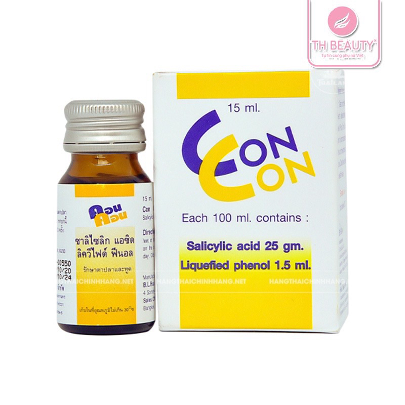Chấm Mụn Thịt, Mụn Cóc Concon Thái Lan 15ml - Xoá Mụn Thịt, Mụn Cơm, Mụn Cóc Nhanh Chóng An Toàn