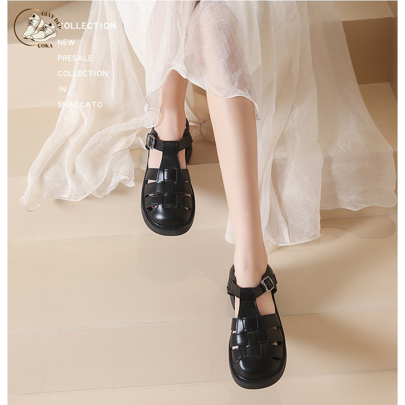 Giày sandal rọ nữ 3 nan ngang siêu thông thoáng êm chân, xăng đan rọ nữ da siêu mềm thời trang hottrend mùa hè 2023