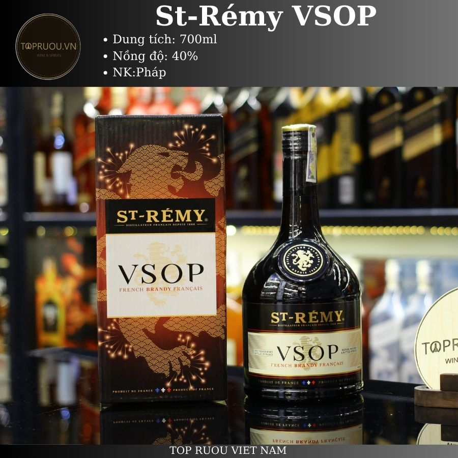 Rượu Brandy TOP RƯỢU - ST-Remy VSOP 700ml - hàng thật - giao nhanh