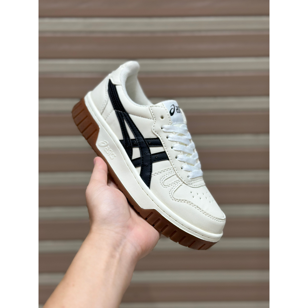 Giày Thể Thao Asics Court MZ Kem Đen Và Kem Xám Mẫu Mới Thiết Kế Độc Lạ Hàng Hot Trend 2023