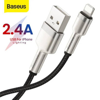 Cáp sạc nhanh baseus cafule metal series 2.4a usb a dành cho iphone 14 / 13