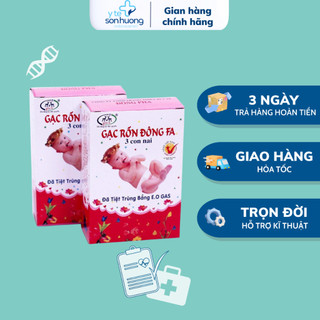 Băng rốn Đông Fa dành cho trẻ sơ sinh Combo 10 hộp