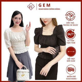Áo kiểu phong G161 cách thời trang công sở có Bigsize dễ mặc tôn dáng - GEM Fashion