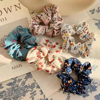 Dây buộc tóc, cột tóc scrunchies hoa nhí, họa tiết dễ thương siêu rẻ - Zasa