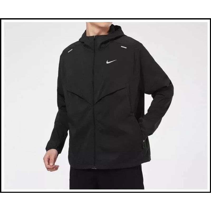 Áo Khoác Dù Nam Nữ 2 Lớp Cao Cấp N I K E Màu Trắng Trơn Windrunner Bên Trong Lót Lưới, Có Túi Trong Áo Khoác Gió
