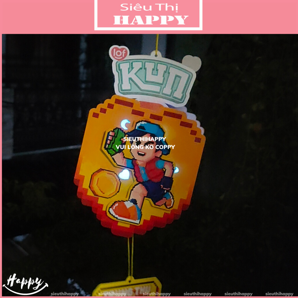 Lồng đèn siêu Kun trung thu thắp sáng 2023.