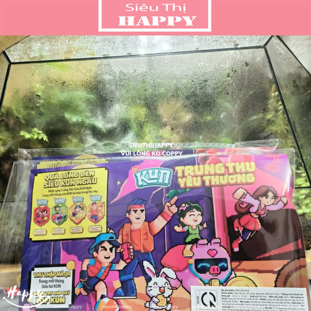 Lồng đèn siêu Kun trung thu thắp sáng 2023.