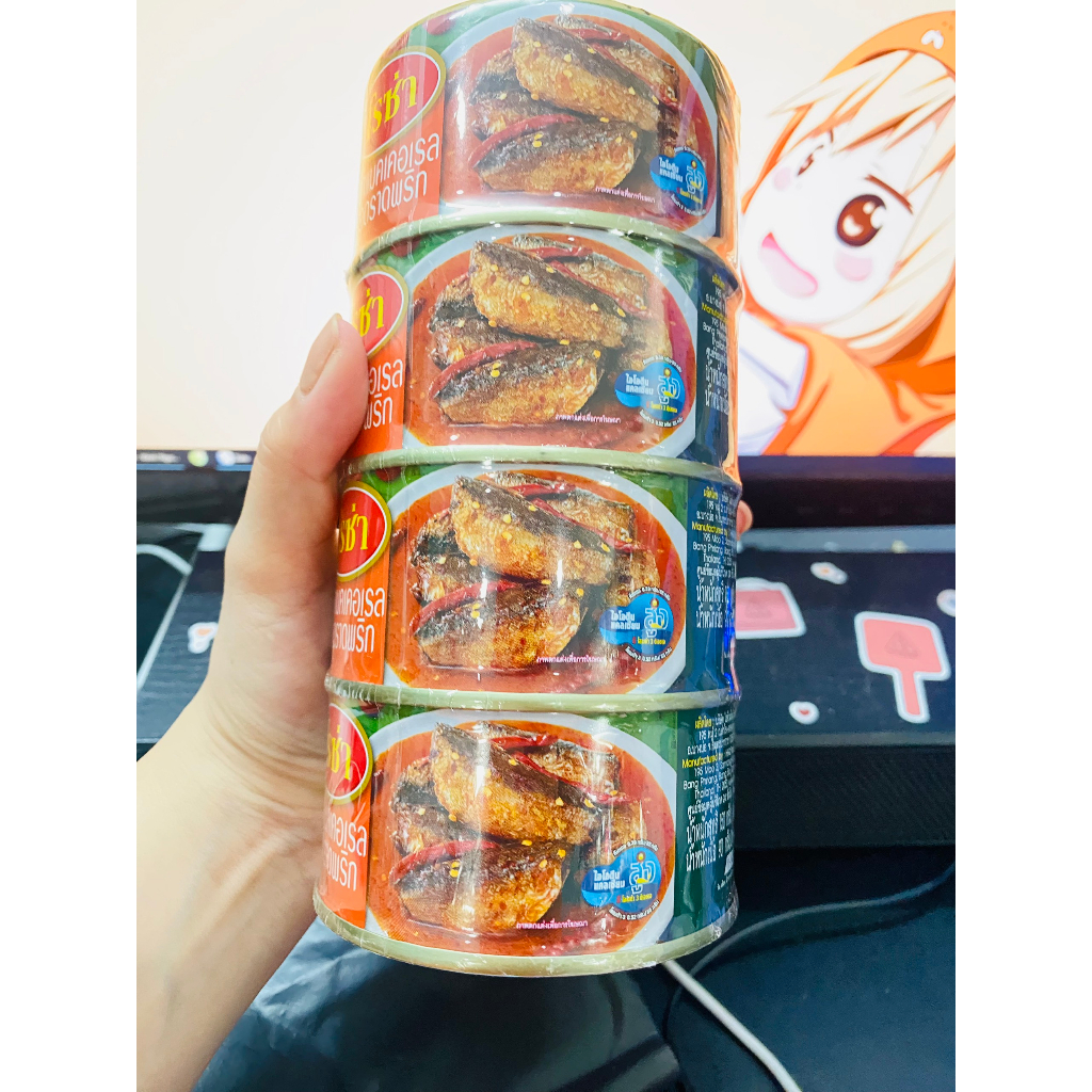 COMBO 4 HỘP Cá hộp sốt chua cay siêu thơm ngon Roza Thái Lan hộp 140g