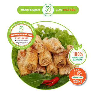 Chả nem rế hải sản vitot vỏ nem rế giòn rụm, nhân toàn tôm và mực tươi ngon