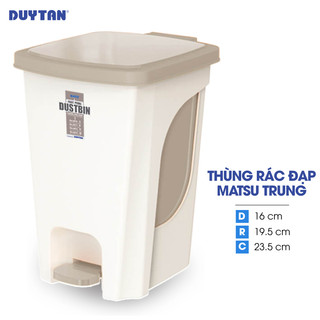 Thùng rác đạp trung nhựa duy tân matsu - 02393 - giao màu ngẫu nhiên
