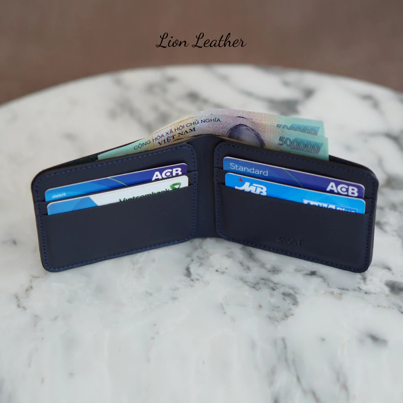 Ví nam mini AD08, bóp nam da bò nguyên tấm may thủ công thiết kế nhỏ gọn đơn giản, bảo hành da 06 tháng - Zen Leather
