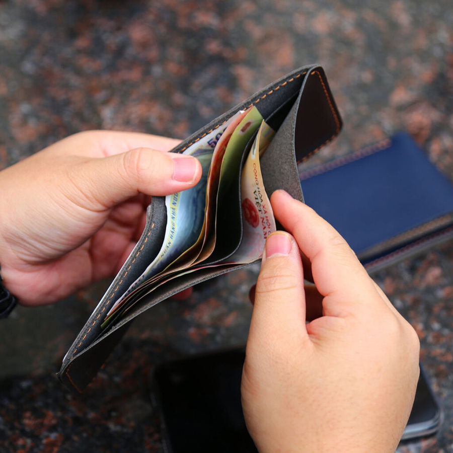 Ví nam mini AD08, bóp nam da bò nguyên tấm may thủ công thiết kế nhỏ gọn đơn giản, bảo hành da 06 tháng - Zen Leather