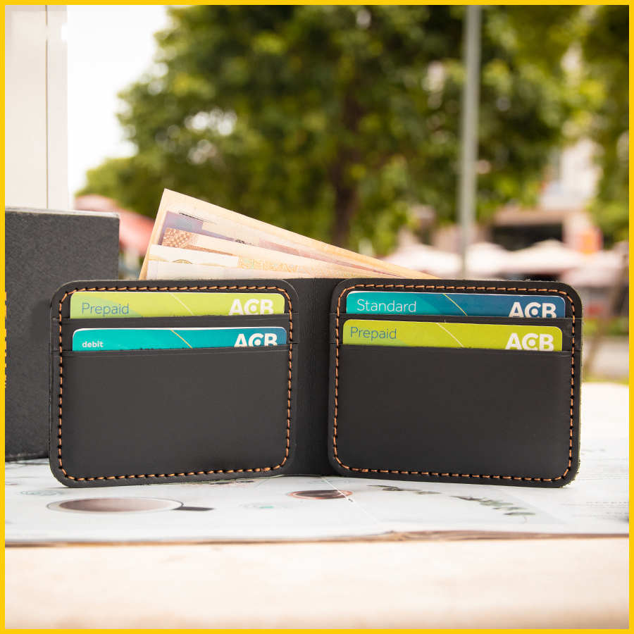 Ví nam mini AD08, bóp nam da bò nguyên tấm may thủ công thiết kế nhỏ gọn đơn giản, bảo hành da 06 tháng - Zen Leather