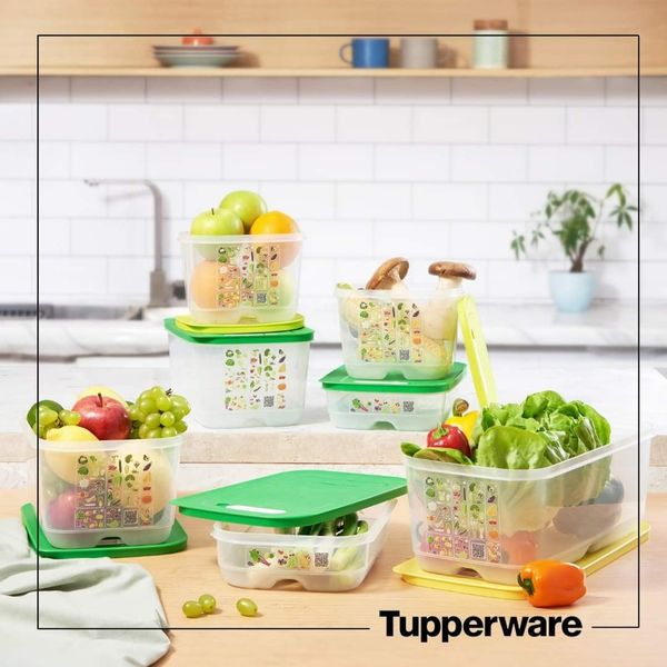 Hộp Bảo quản có nút hô hấp Ventsmart lẻ các size 375ml, 800ml. 1.8L thấp., 1.8L cao. 4.4L, 6.1L- Tupperware
