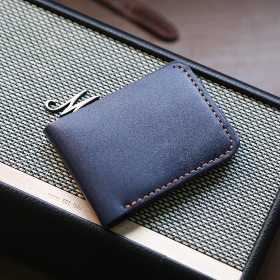 Ví nam mini AD08, bóp nam da bò nguyên tấm may thủ công thiết kế nhỏ gọn đơn giản, bảo hành da 06 tháng - Zen Leather